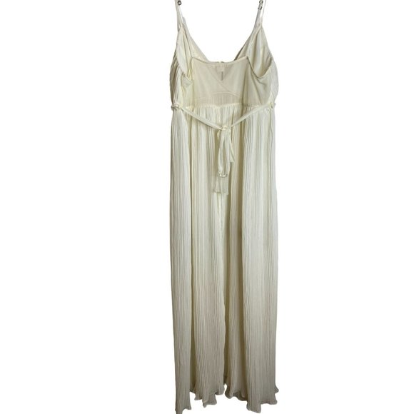 Flora Womens Pleated Maxi Formal Dress with Adjustable Straps Size M - Picture 2 of 10